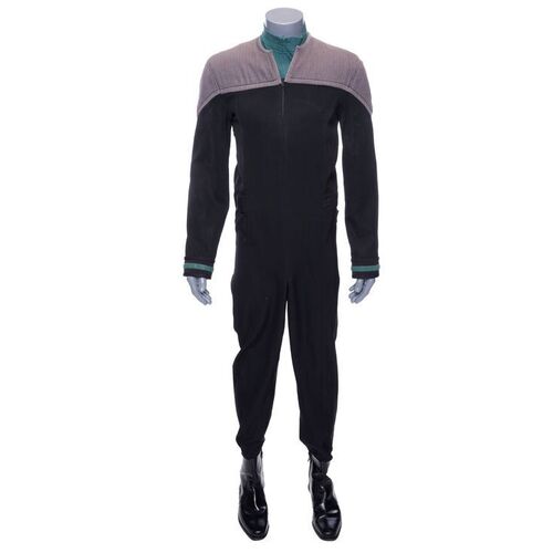 Lot # 743: STAR TREK: DEEP SPACE NINE (T.V. SERIES, 1993 - 1999) - Science-Division Starfleet Uniform Jumpsuit