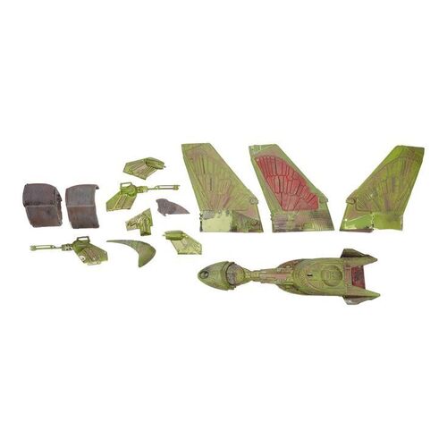 Lot # 749: STAR TREK: THE NEXT GENERATION (T.V. SERIES, 1987 - 1994)/STAR TREK: DEEP SPACE NINE (T.V. SERIES, 1993 - 1999) - Klingon Bird of Prey Model Miniature Pieces