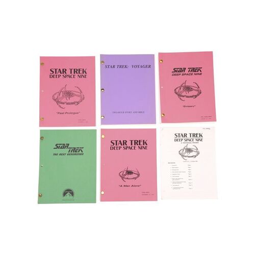 Lot # 766: STAR TREK: FRANCHISE - Star Trek Next Generation, Voyager and Deep Space Nine Paperwork and Script Collection