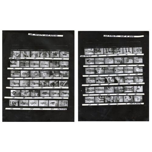 Lot # 796: STAR WARS: THE EMPIRE STRIKES BACK (1980) - Pair of Boba Fett Continuity Contact Sheets