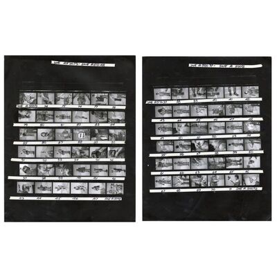 Lot # 796: STAR WARS: THE EMPIRE STRIKES BACK (1980) - Pair of Boba Fett Continuity Contact Sheets