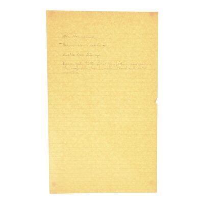 Lot # 814: STAR WARS: RETURN OF THE JEDI (1983) - George Lucas' Handwritten Story Notes