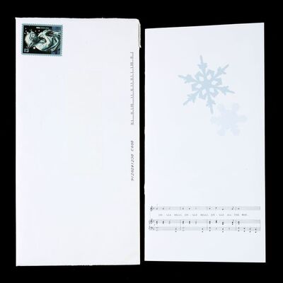 Lot # 838: LUCASFILM - 2007 Pop-Up Stormtrooper Christmas Card and Envelope