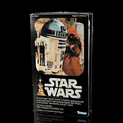 Lot # 856: STAR WARS TOYS - Howard Kazanjian Collection: Unused Artoo-Detoo (R2-D2) Large Size Action Figure