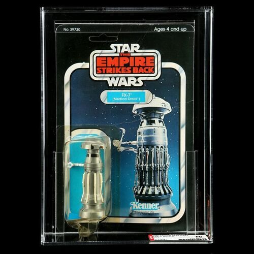 Lot # 860: STAR WARS TOYS - Howard Kazanjian Collection: FX-7 (Medical Droid) ESB31A AFA 50
