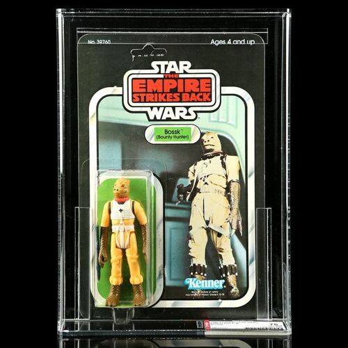 Lot # 863: STAR WARS TOYS - Bossk (Bounty Hunter) ESB32B AFA 75