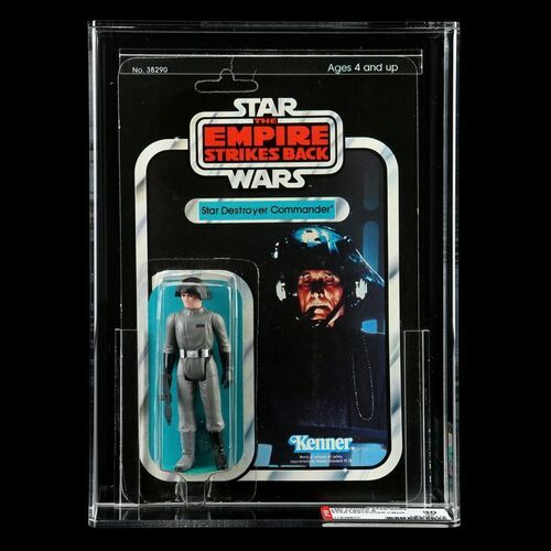 Lot # 864: STAR WARS TOYS - Howard Kazanjian Collection: Star Destroyer Commander ESB32B AFA 80