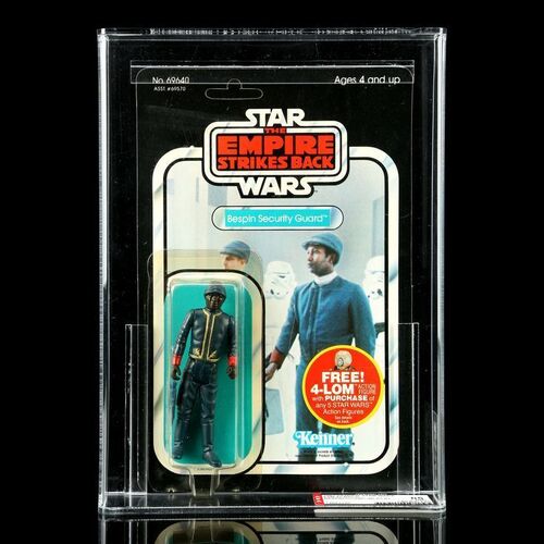 Lot # 870: STAR WARS TOYS - Bespin Security Guard (Black) ESB47 AFA 85Y