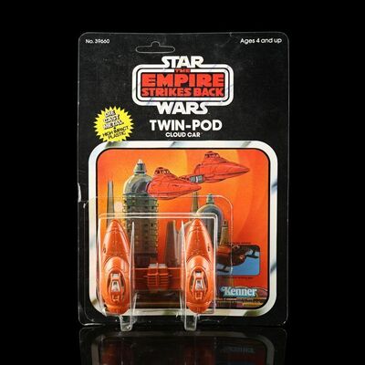 Lot # 873: STAR WARS TOYS - Howard Kazanjian Collection: Twin-Pod Cloud Car ESB11A