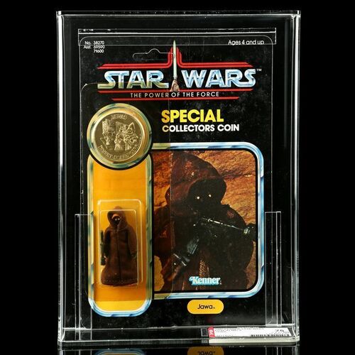 Lot # 880: STAR WARS TOYS - Jawa POTF92A AFA 75Y