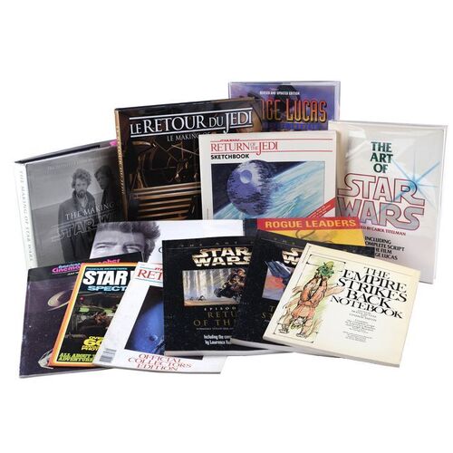 Lot # 896: STAR WARS - ALL ITEMS - J.W. Rinzler Collection: Star Wars Reference Books with Two Vintage Magazines