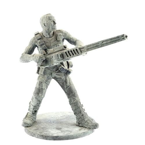 Lot # 905: STARSHIP TROOPERS 2: HERO OF THE FEDERATION (2004) - Captain V.J. Dax (Richard Burgi) Statue Model Miniature
