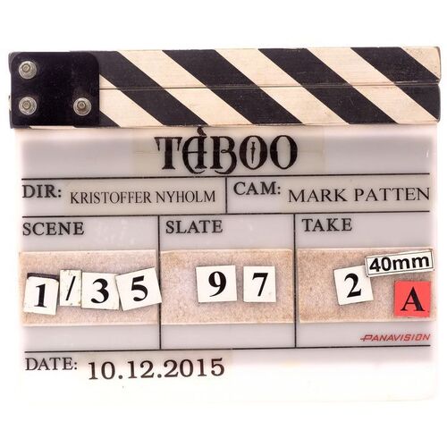 Lot # 915: TABOO (T.V. Series 2017) - Clapperboard