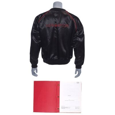 Lot # 921: TERMINATOR, THE (1984) - Crew Jacket, Script, Production Paperwork, and Hand-Written Letter From James Cameron
