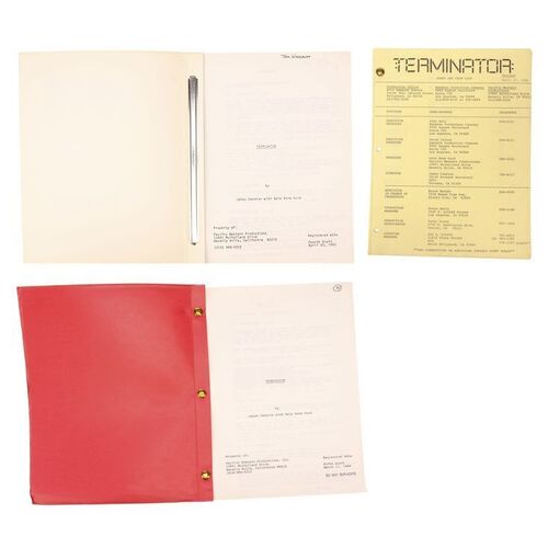 Lot # 922: TERMINATOR, THE (1984) - Fourth and Fifth Draft Scripts