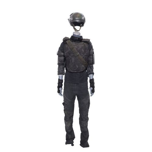 Lot # 929: TERMINATOR: DARK FATE (2019) - Grace's Future War Uniform with Helmet