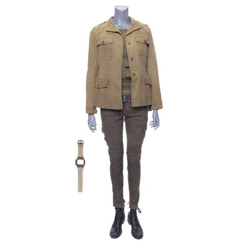 Lot # 930: TERMINATOR: DARK FATE (2019) - Sarah Connor's Introduction to Dani and Grace Stunt Costume with Jacket