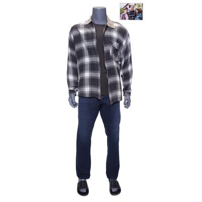 Lot # 944: TERMINATOR: DARK FATE (2019) - T-800's Photo-Matched Family Photograph Costume