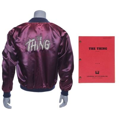 Lot # 946: THING, THE (1982) - Crew Jacket and Final Draft Screenplay