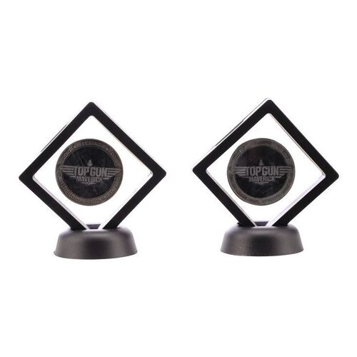 Lot # 953: TOP GUN: MAVERICK (2021) - Pair of Framed Challenge Coins