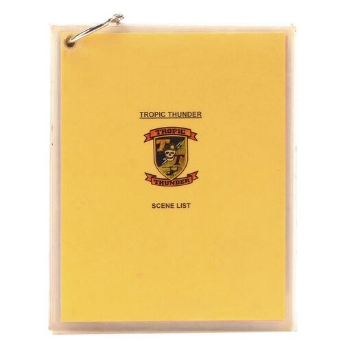 Lot # 963: TROPIC THUNDER (2008) - Tugg Speedman's (Ben Stiller) Scene List