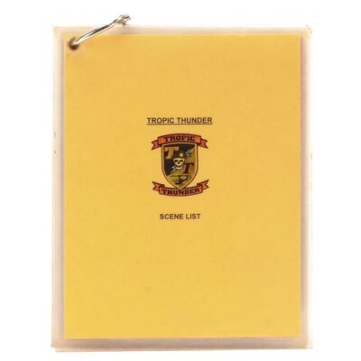 Lot # 963: TROPIC THUNDER (2008) - Tugg Speedman's (Ben Stiller) Scene List