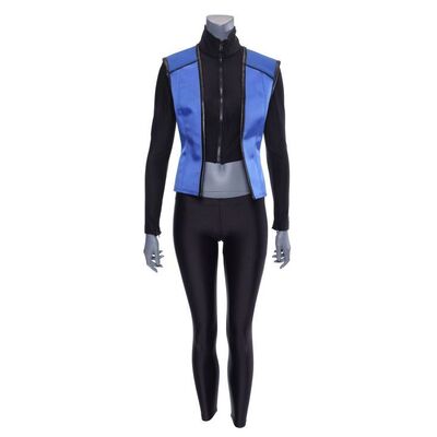 Lot # 970: ULTRAVIOLET (2006) - Violet's (Milla Jovovich) Arch Ministry Costume