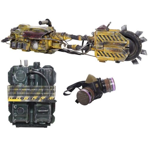 Lot # 972: UTILIZER, THE (1996) - Backpack, Gas Mask, and Rock Crusher