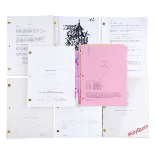 Lot # 983: VARIOUS PRODUCTIONS - Nine Rick Baker Horror Screenplays