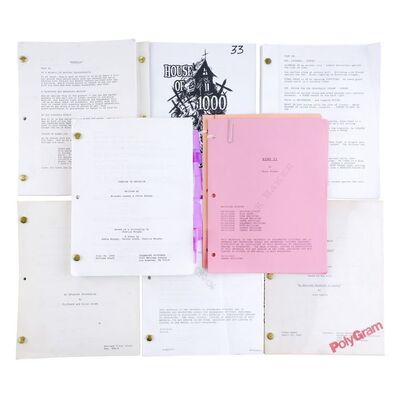 Lot # 983: VARIOUS PRODUCTIONS - Nine Rick Baker Horror Screenplays