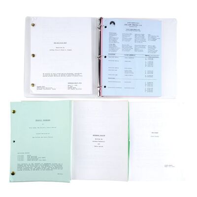 Lot # 990: VARIOUS PRODUCTIONS - Five Rick Baker Action Screenplays
