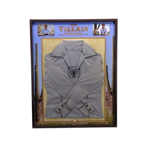 Lot # 992: VILLAIN, THE (1979) - Handsome Stranger's (Arnold Schwarzenegger) Shirt Display