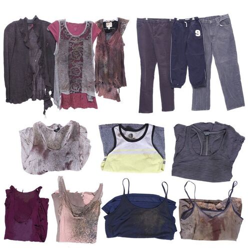Lot # 996: WALKING DEAD, THE (T.V. SERIES, 2010 - 2022) - Set of Bloodied and Distressed Walker Costume Components