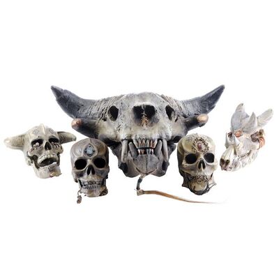 Lot # 1010: WARCRAFT (2016) - Set of Five Orc Skulls