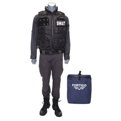 Lot # 1028: WRATH OF MAN (2021) - H's Stunt Fortico Uniform with SWAT Tactical Vest