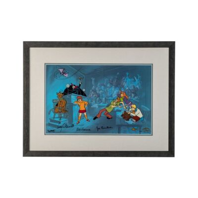 Lot # 5: Framed and Signed Scooby-Doo "Witless for the Prosecution" Limited Edition Cel HC #5/20