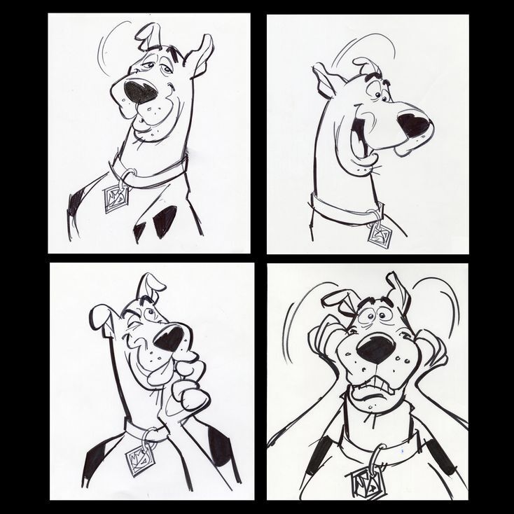 scooby doo pencil drawings