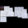 Lot # 32: Set of 12 Hand-Drawn Mission from Mars "The Last Halloween" Sketches, 2 Annotated Photocopies, and Print