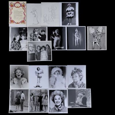 Lot # 37: Phyllis Diller Photos with Hand-Signed Letter and Sketch Photocopies