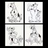 Lot # 46: Set of Four Hand-Drawn Iwao Takamoto Scooby-Doo Sketches (circa 2000s)