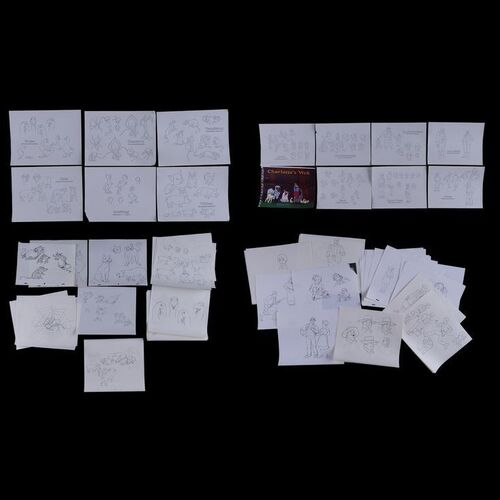 Lot # 47: Set of 92 Charlotte's Web Storyboard Photocopies