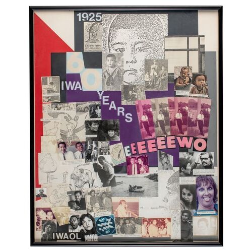 Lot # 64: Framed Iwao Takamoto's 60th Birthday Collage