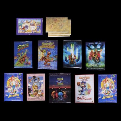 Lot # 79: Set of 13 Hanna-Barbera Related Posters Including Signed Scooby-Doo Movie Poster