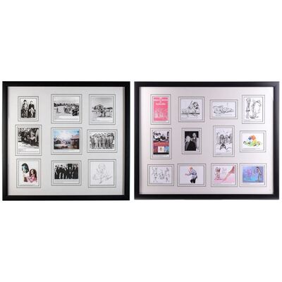 Lot # 93: Framed The Complete Mother and Other Iwao Sketches, and Framed Takamoto's Family in Manzanar Prints