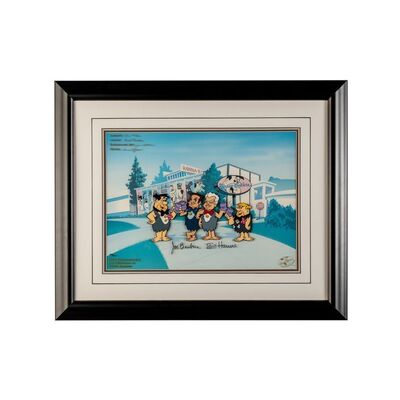 Lot # 100: Framed and Signed "We Are Cartoons" Employee Limited Edition Cel #303/400