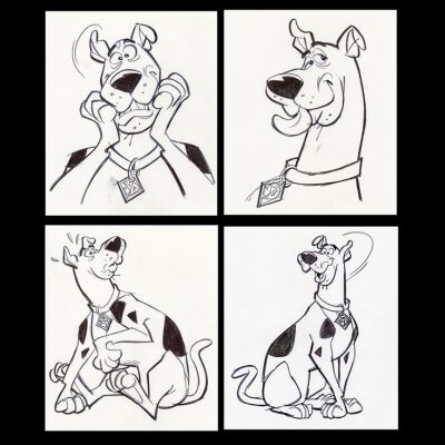 What's New Scooby-Doo? Production Drawing and Recreated Cel - ID:00scooby |  Van Eaton Galleries