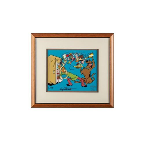 Lot # 120: Framed and Signed "Scooby's Hero" Limited Edition Sericel