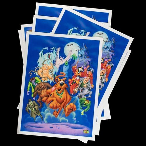Lot # 135: Set of 10 Scooby-Doo "Strangers in the Night" Lithographs