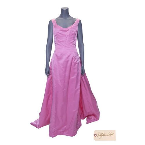 Lot #4: Nikki Newman's (as played by Melody Thomas Scott) 1996 Young and the Restless Cast Photo Pink Ballgown