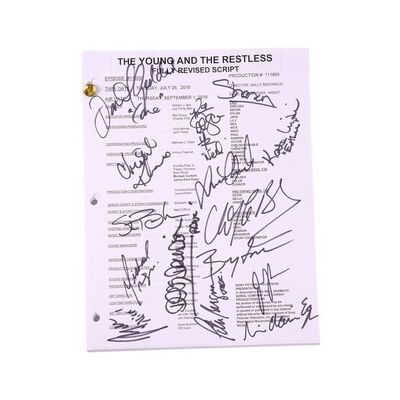 Lot #12: Main Cast-Signed Episode 11,000 Script